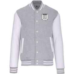 COLLEGE JACKET unisex grey 
